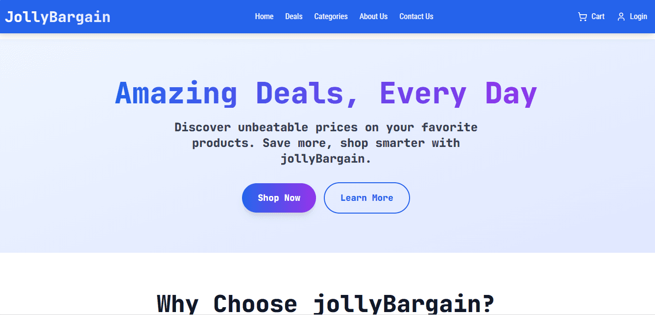 JollyBargain E-commerce
