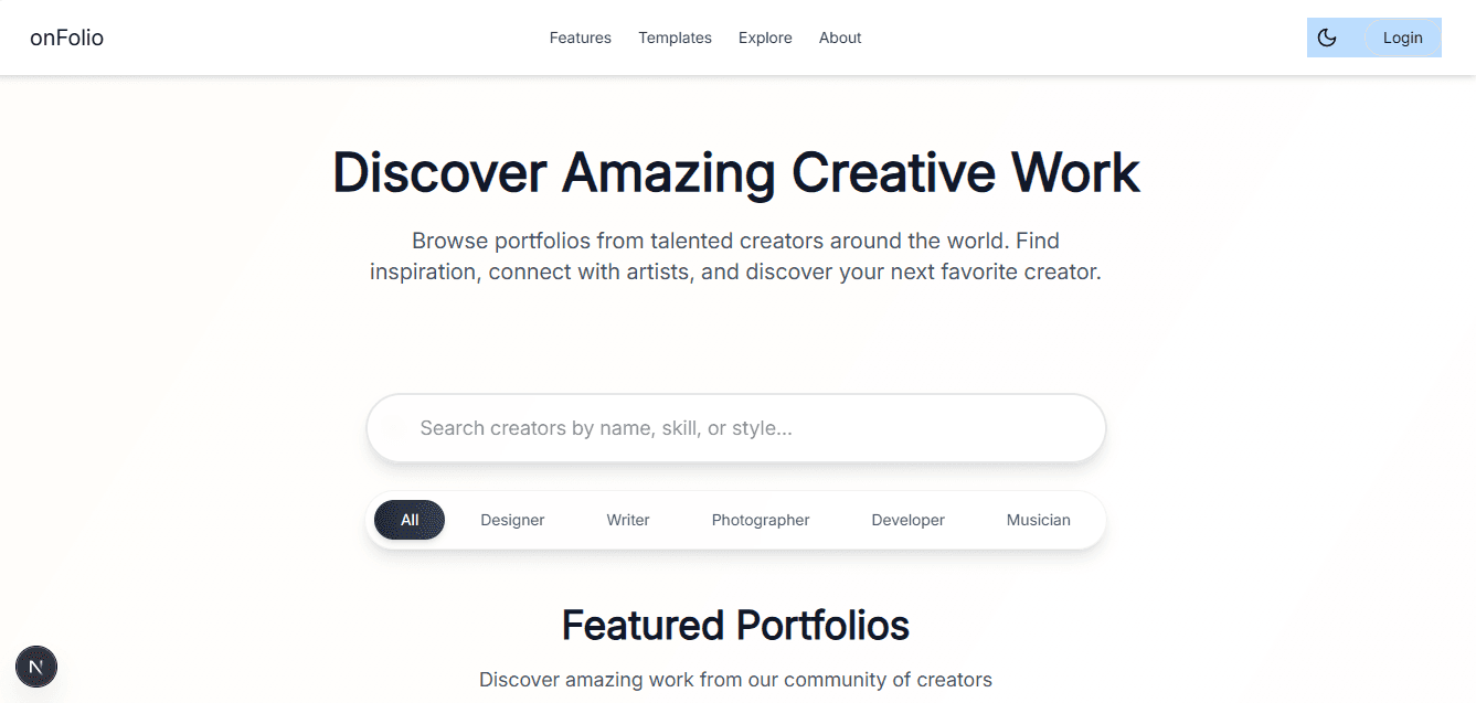 OnFolio SaaS Template